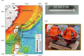 張翠玉老師利用台灣東部海域的海底地震儀陣列資料，解算出深海內潮(>1,000 m)的平面傳播方向以及速度，提供深海內潮與海底地形之間能量耗散作用的具體觀測。